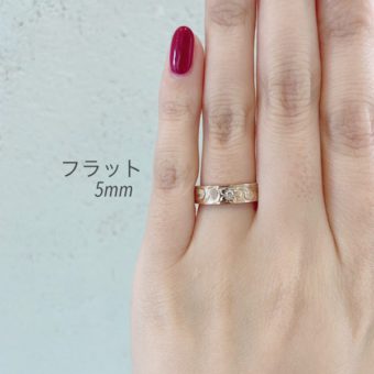 新潟で人気の結婚指輪(マリッジリング)と婚約指輪（ダイヤモンドエンゲージリング）ハワイアンジュエリーMakana（マカナ）| 本格派手彫りで刻む、新潟ハワイアンジュエリーMakana(マカナ)女性でも着けやすい中間の5㎜幅