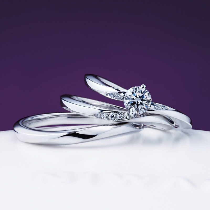 新潟で人気の結婚指輪と婚約指輪 にわか(ニワカ) | エレガントな雰囲気が魅力のウエーブデザイン